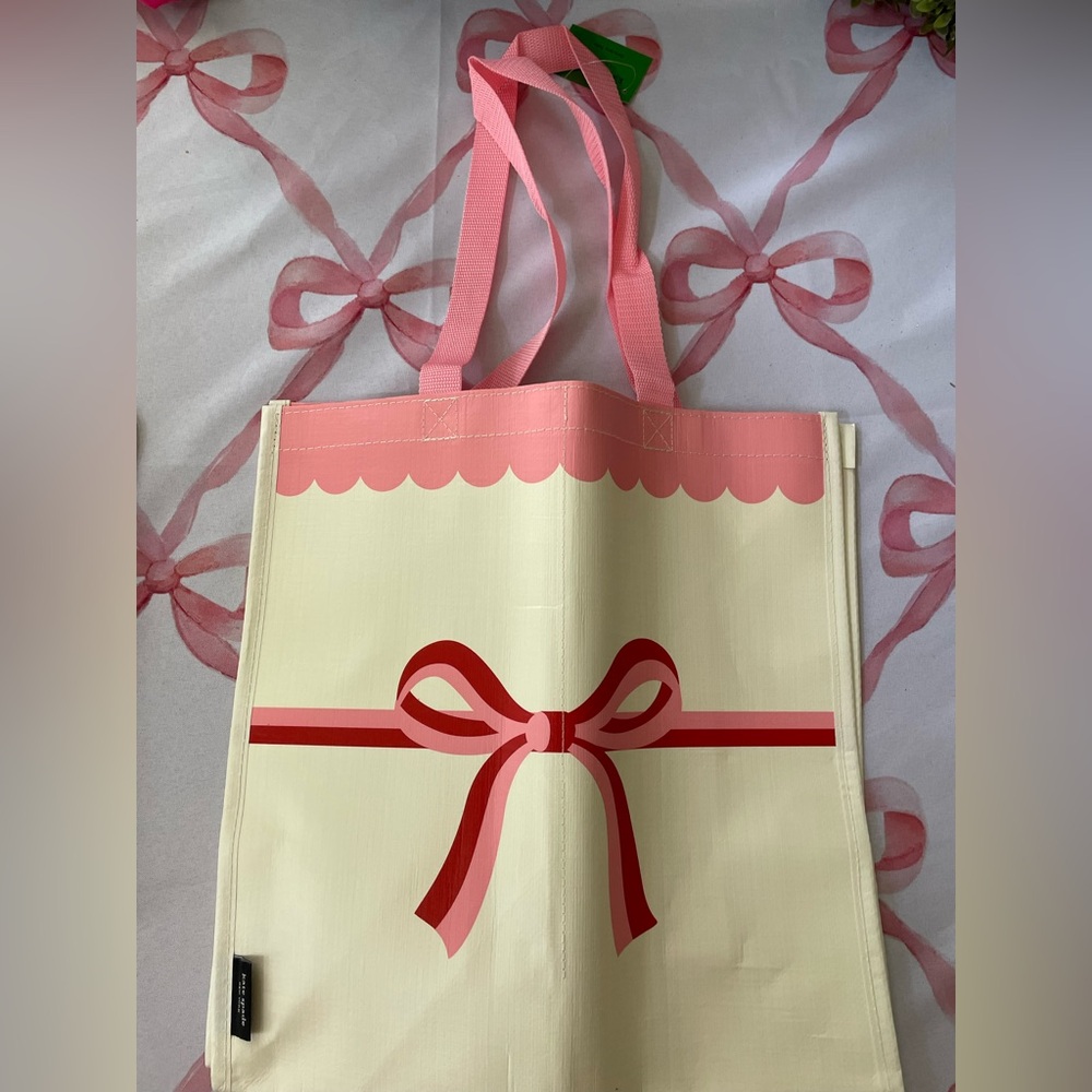 NWT Kate Spade Candy Bow Grocery Tote Bag